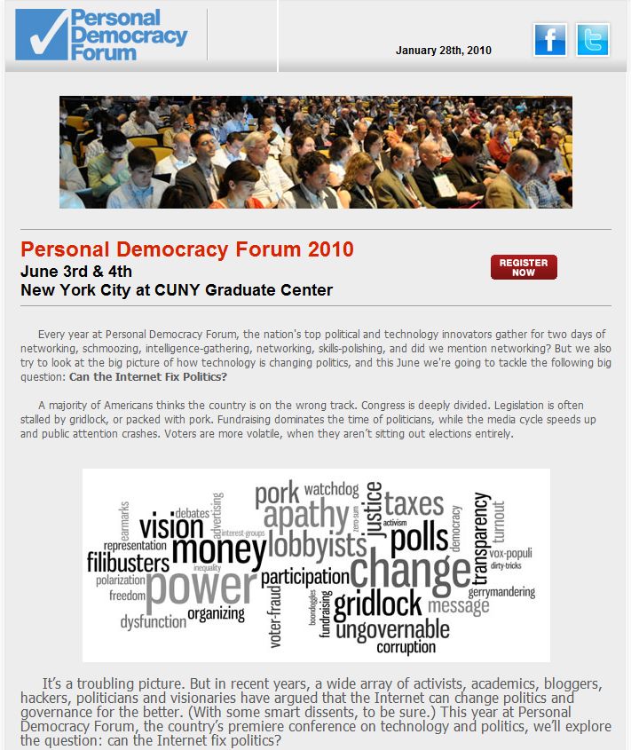 Personal Democracy Forum - fix politics