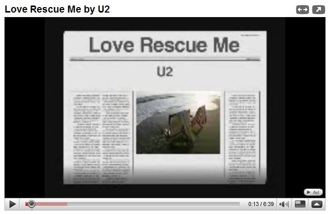 U2 Love Rescue Me