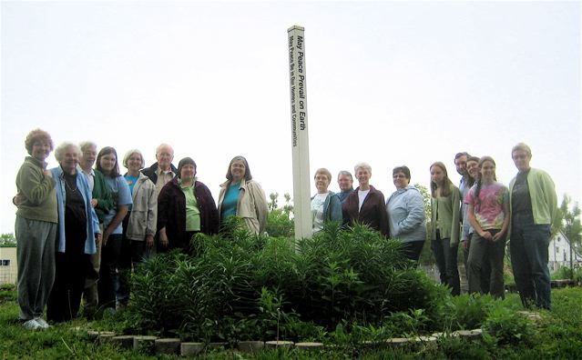 Manhattan Kansas Community Gardens Peace Pole